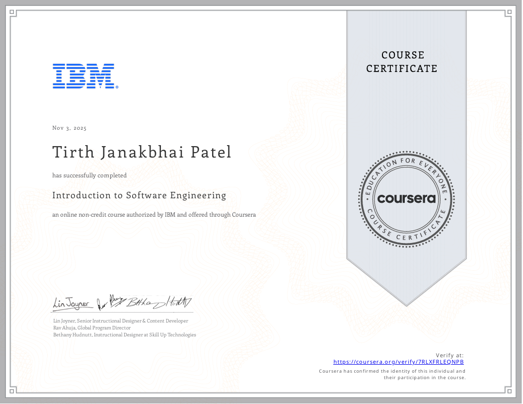 Intro to Software Engineering